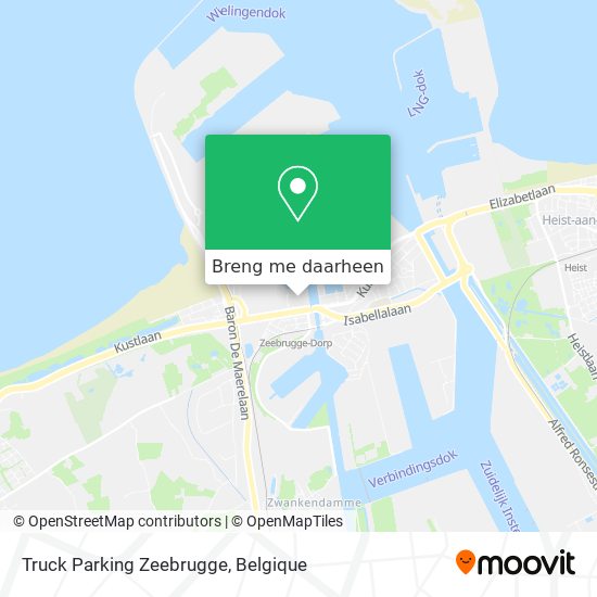 Truck Parking Zeebrugge kaart