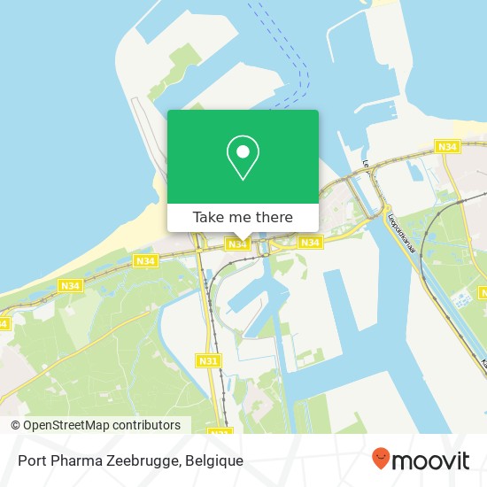 Port Pharma Zeebrugge kaart