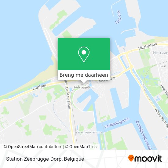 Station Zeebrugge-Dorp kaart