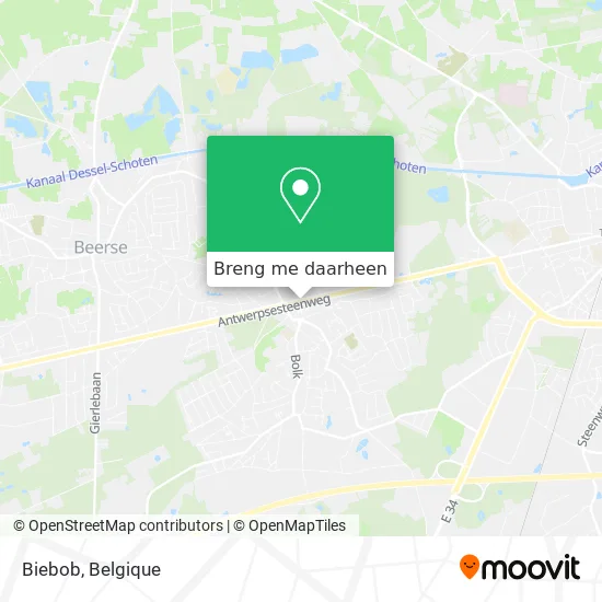 Biebob kaart