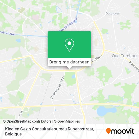Kind en Gezin Consultatiebureau Rubensstraat kaart
