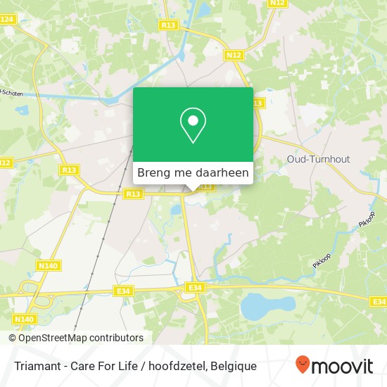 Triamant - Care For Life / hoofdzetel kaart