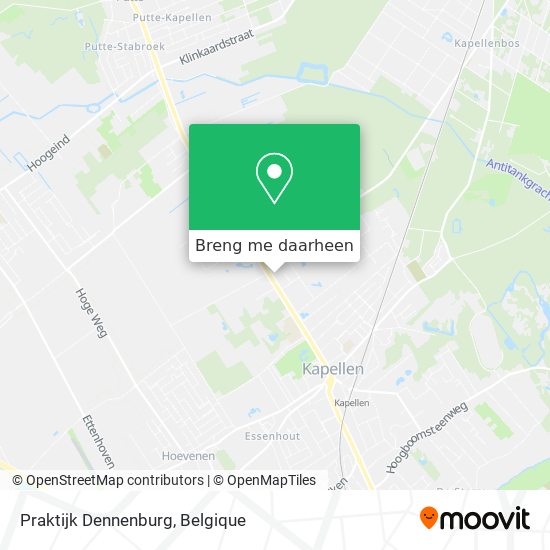 Praktijk Dennenburg kaart