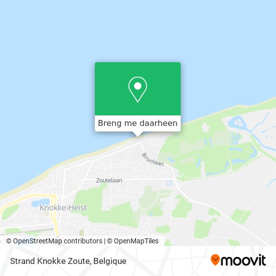 Strand Knokke Zoute kaart