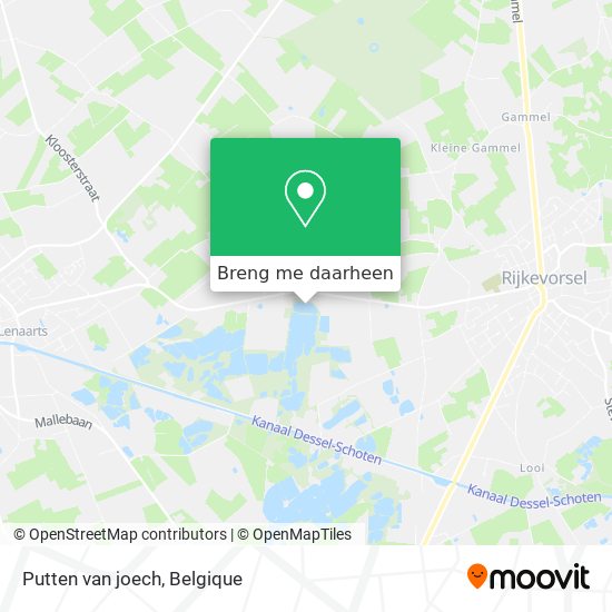 Putten van joech kaart