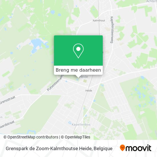 Grenspark de Zoom-Kalmthoutse Heide kaart