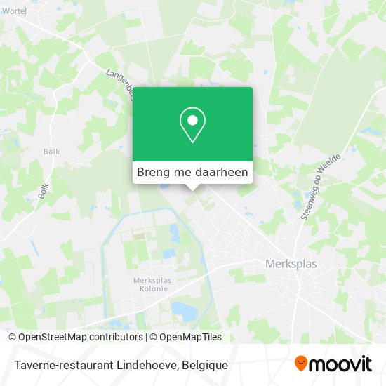 Taverne-restaurant Lindehoeve kaart