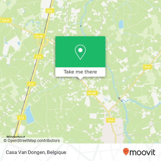 Casa Van Dongen kaart