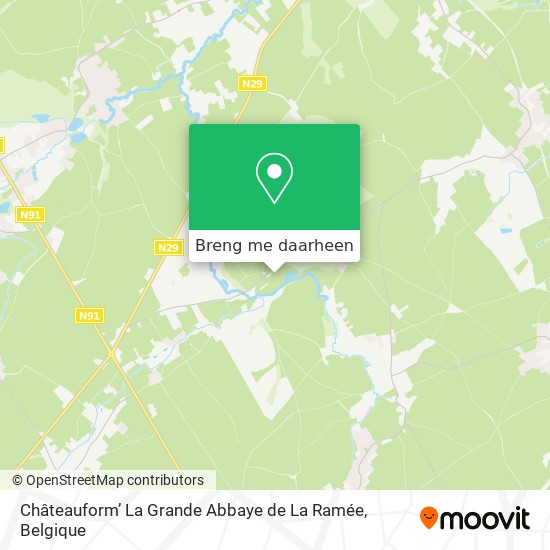 Châteauform’ La Grande Abbaye de La Ramée kaart