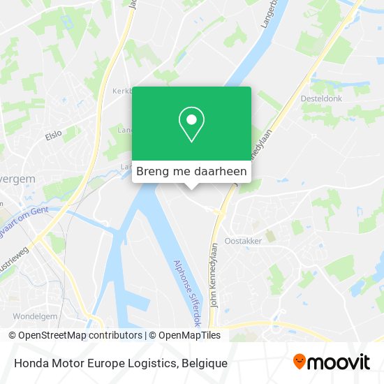 Honda Motor Europe Logistics kaart