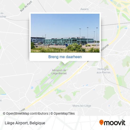 Liège Airport kaart
