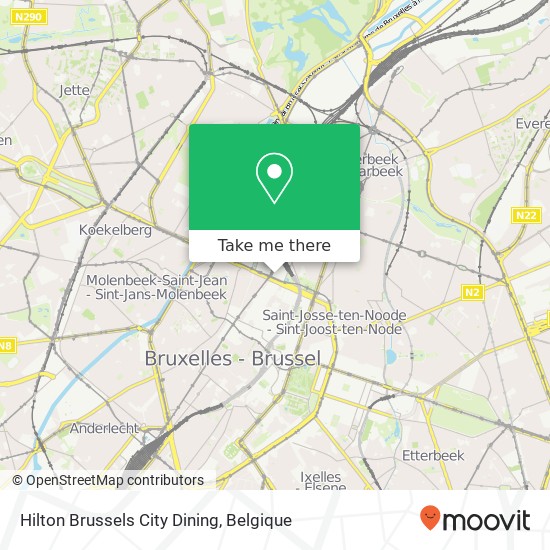 Hilton Brussels City Dining kaart