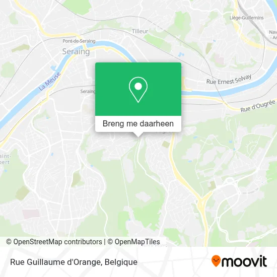 Rue Guillaume d'Orange kaart