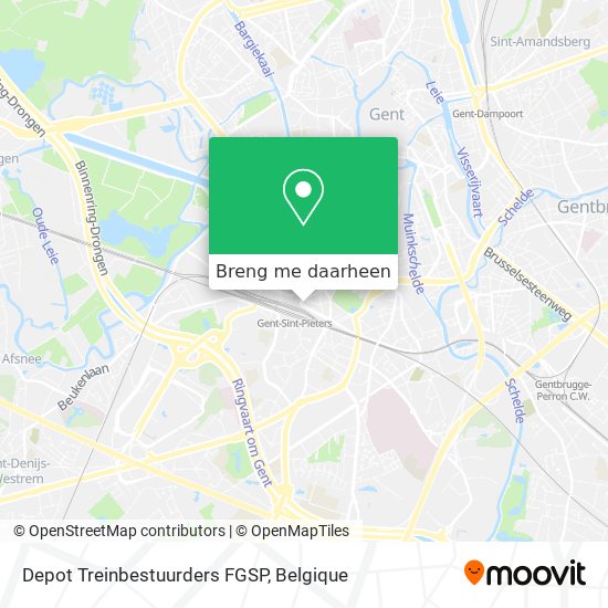 Depot Treinbestuurders FGSP kaart