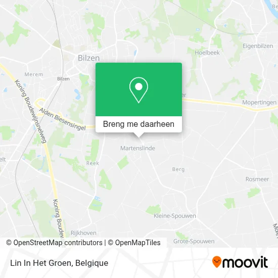 Lin In Het Groen kaart