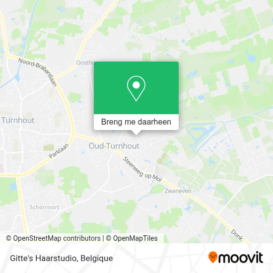 Gitte's Haarstudio kaart