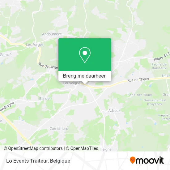Lo Events Traiteur kaart
