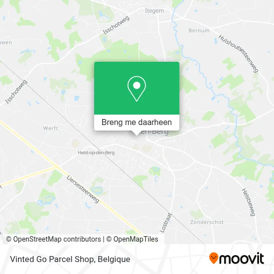 Vinted Go Parcel Shop kaart