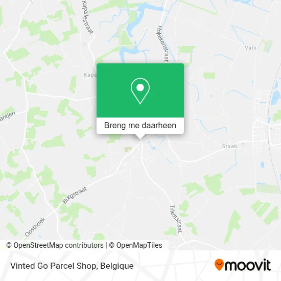Vinted Go Parcel Shop kaart
