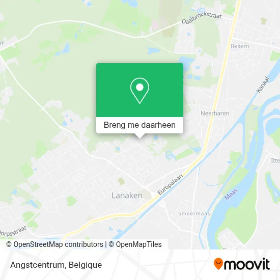 Angstcentrum kaart