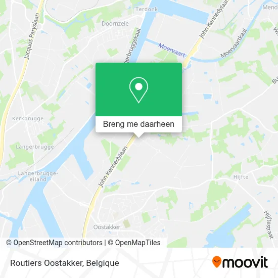 Routiers Oostakker kaart