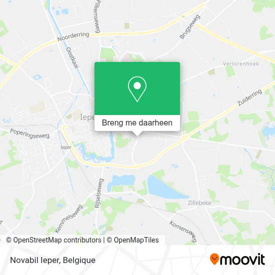 Novabil Ieper kaart