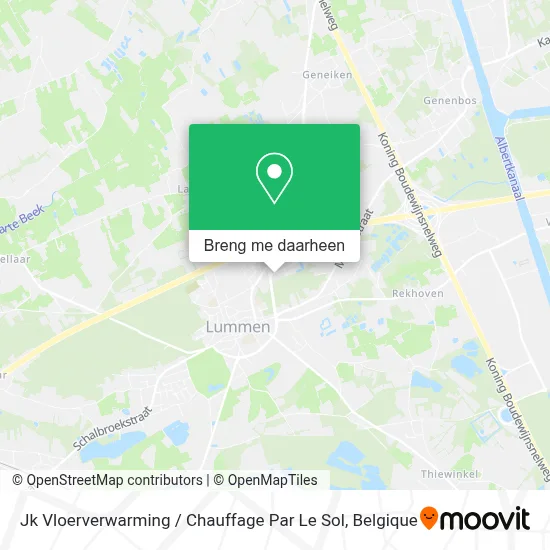 Jk Vloerverwarming / Chauffage Par Le Sol kaart