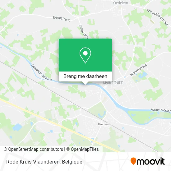Rode Kruis-Vlaanderen kaart