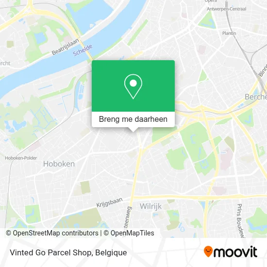 Vinted Go Parcel Shop kaart