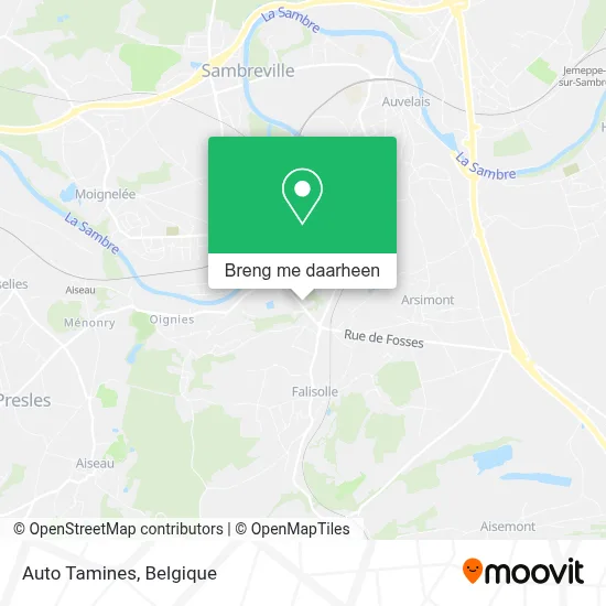 Auto Tamines kaart