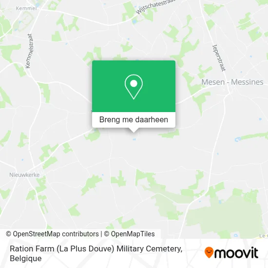 Ration Farm (La Plus Douve) Military Cemetery kaart
