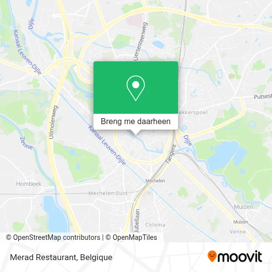 Merad Restaurant kaart