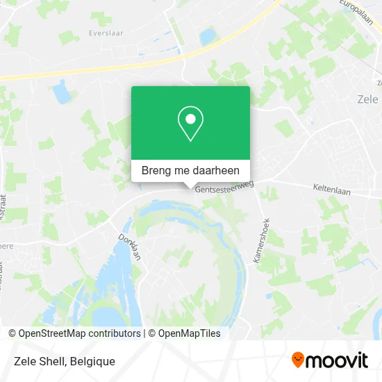 Zele Shell kaart