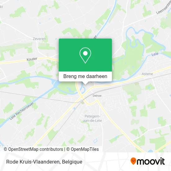 Rode Kruis-Vlaanderen kaart