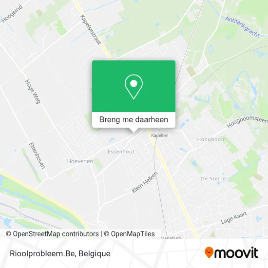 Rioolprobleem.Be kaart