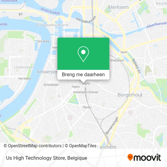 Us High Technology Store kaart