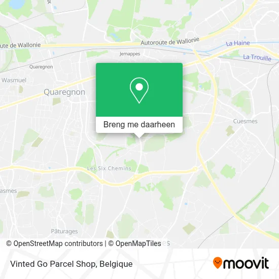 Vinted Go Parcel Shop kaart