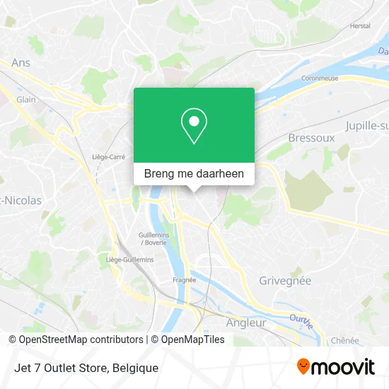 Jet 7 Outlet Store kaart