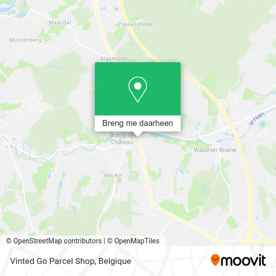 Vinted Go Parcel Shop kaart