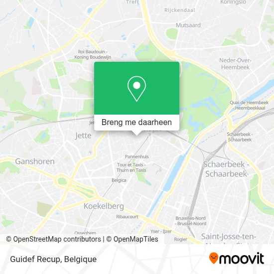 Guidef Recup kaart