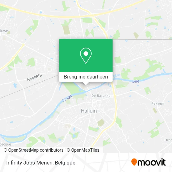 Infinity Jobs Menen kaart