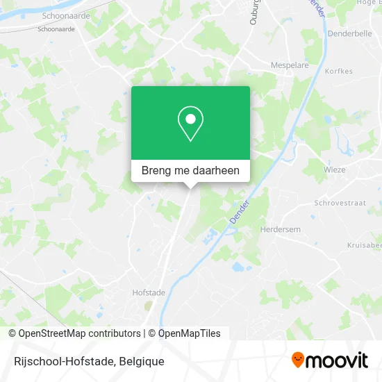 Rijschool-Hofstade kaart