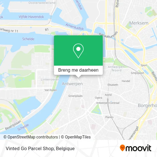 Vinted Go Parcel Shop kaart