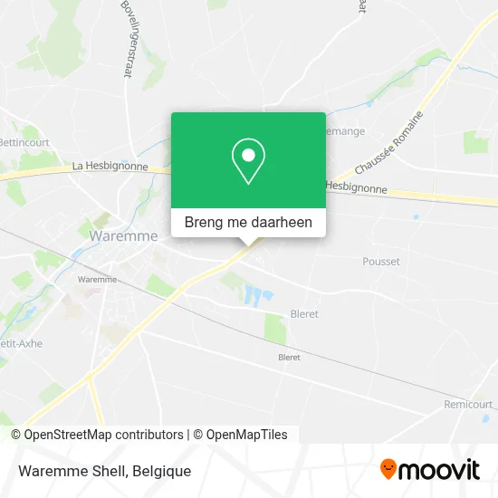 Waremme Shell kaart