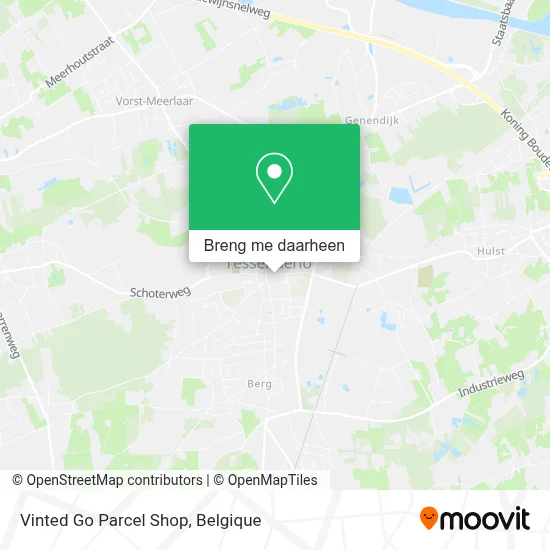 Vinted Go Parcel Shop kaart
