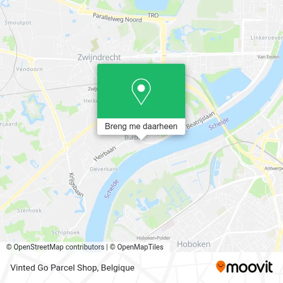 Vinted Go Parcel Shop kaart