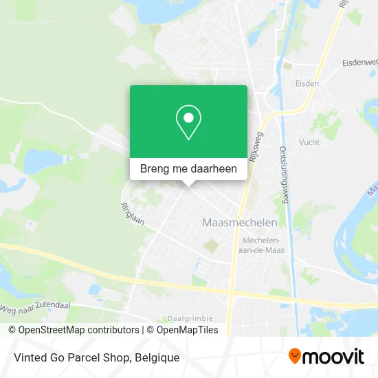 Vinted Go Parcel Shop kaart