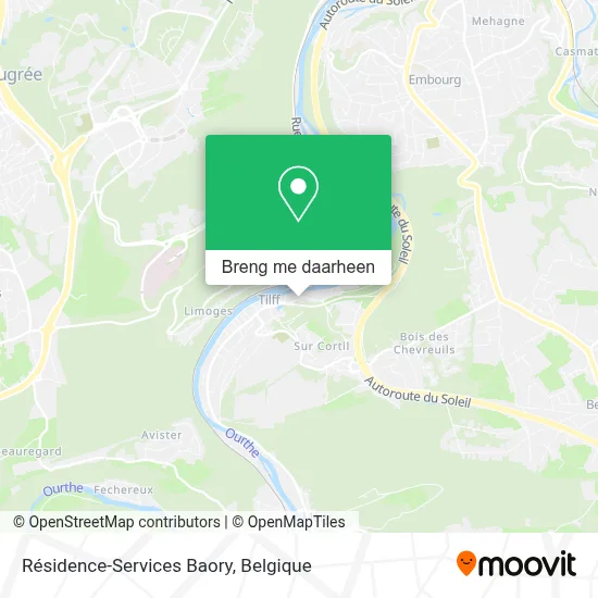 Résidence-Services Baory kaart
