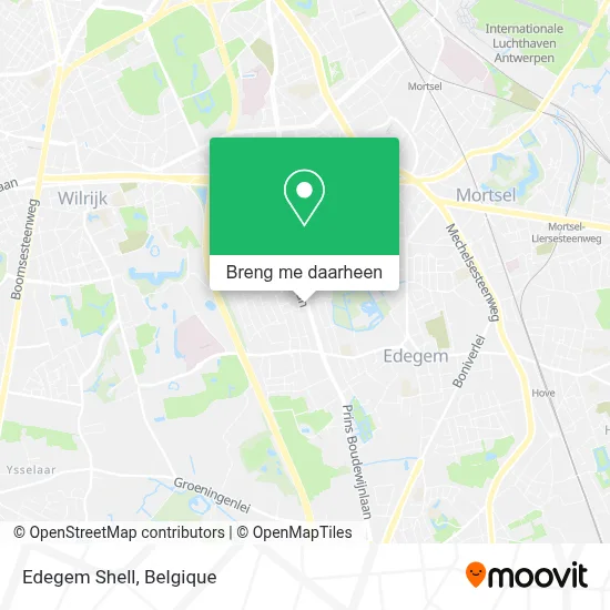 Edegem Shell kaart
