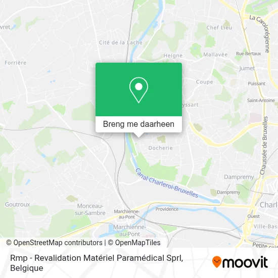 Rmp - Revalidation Matériel Paramédical Sprl kaart